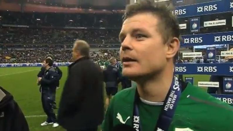 Video: Brian O'Driscoll Came Close To Tears In His Post-Match Interview