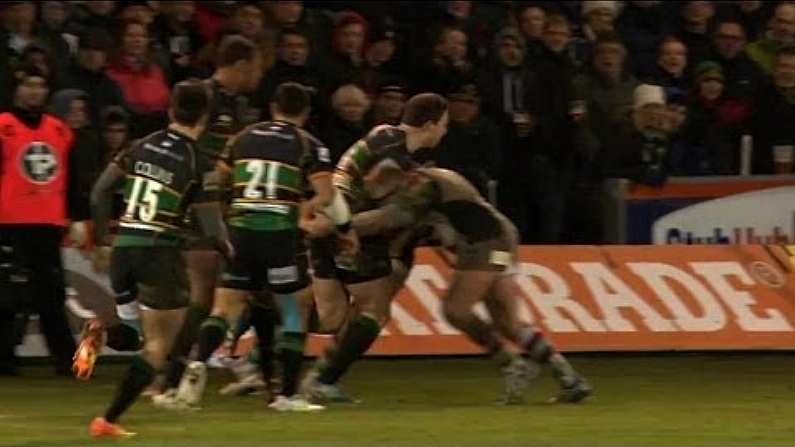 Video: Joe Marler Absolutely Smashes George North