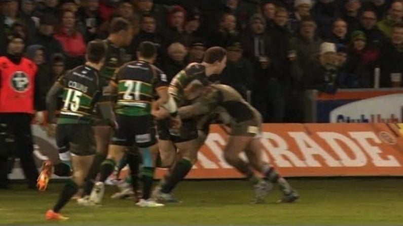 Video: Joe Marler Absolutely Smashes George North