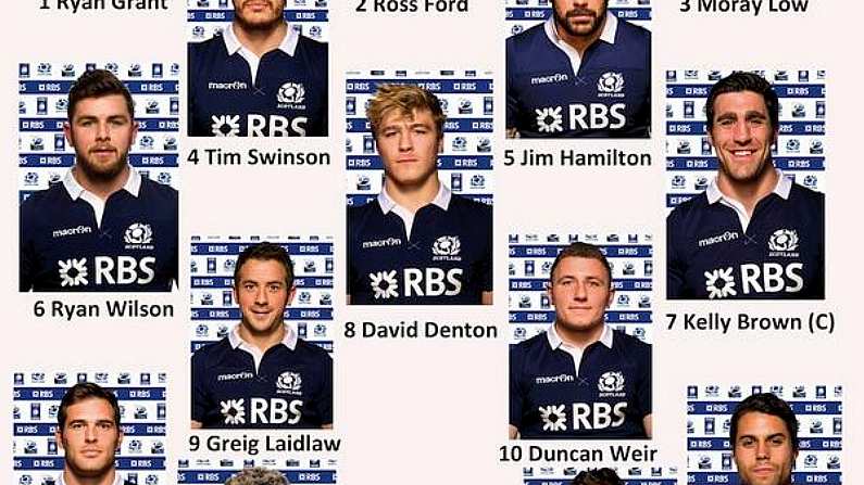 And So The Scottish Team To Face Ireland Has Been Announced