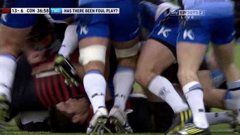 GIF: Nathan White Gets Yellow For Dangerous Use Of The Boot