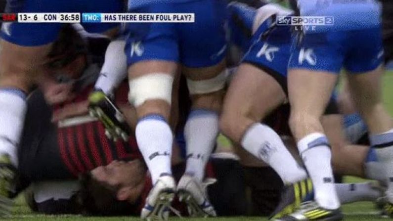 GIF: Nathan White Gets Yellow For Dangerous Use Of The Boot