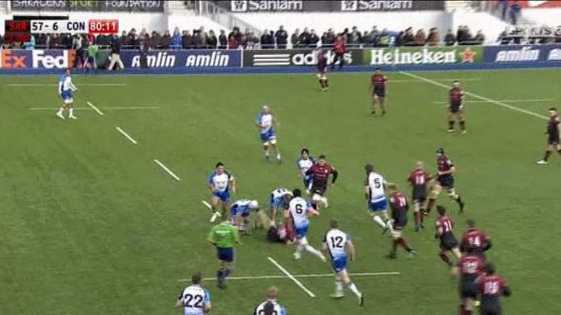 GIF: Huge Rodney Ah You Tackle Against Saracens