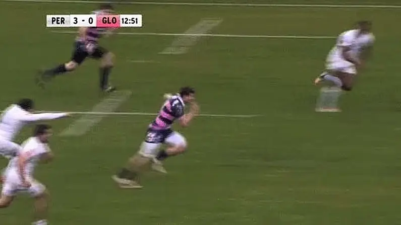 Brilliant Breakaway Try From Gloucester's Jonny May