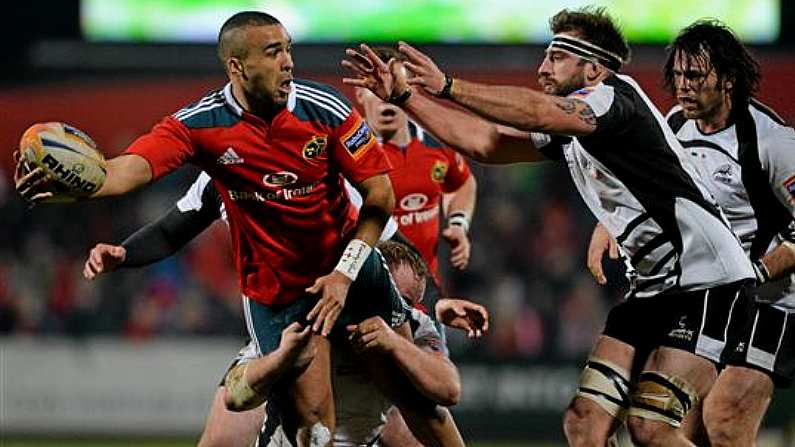 Two Heartwarming Pictures Of Simon Zebo And A Young Fan From Last Night