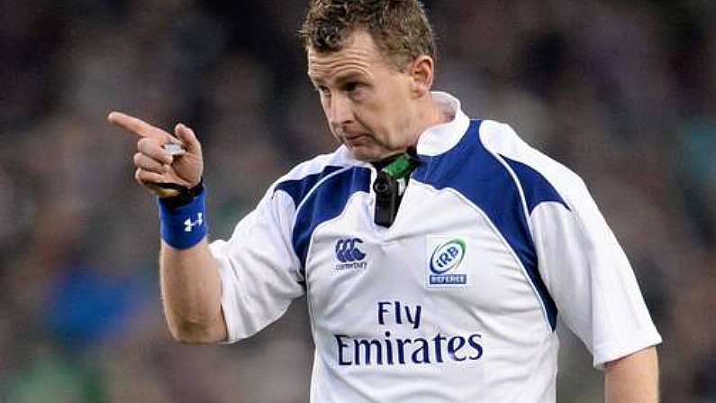 Nigel Owens Gets Sprayed By Fire Extinguisher-Wielding Jonathan Davies