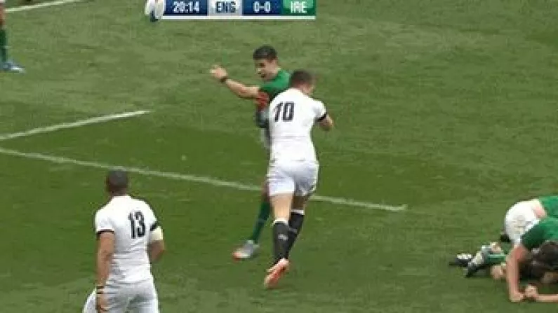 GIF: Owen Farrell's Late Tackle On Conor Murray