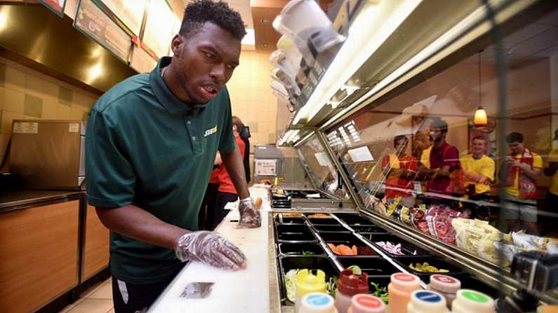 Sturridge And Henderson Working In Subway, GAA Player Gets In On The Action