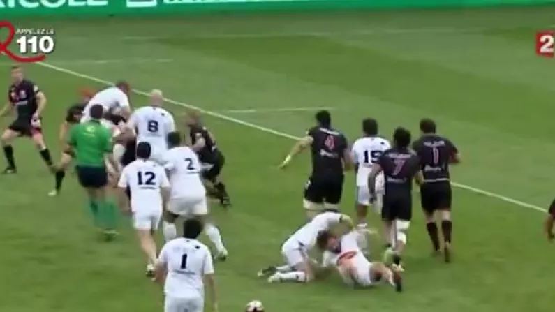 Sebastien Chabal Is Still Putting In Humongous Tackles