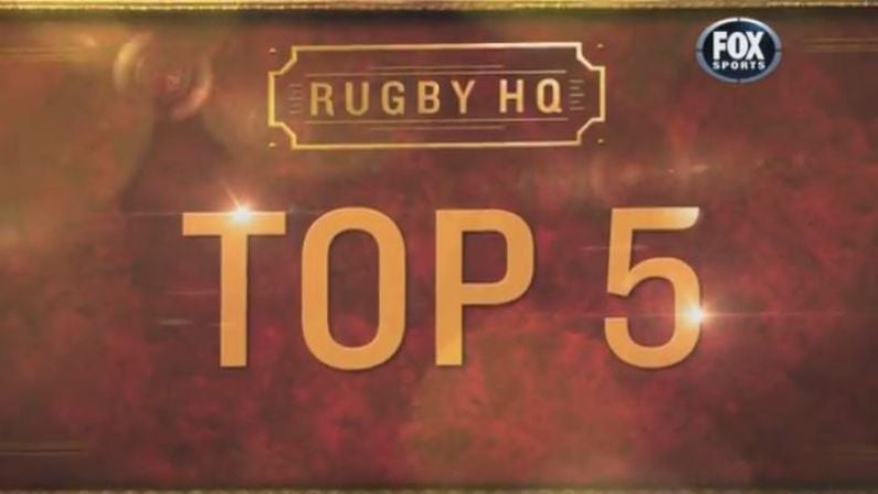 Rugby HQ's Top 5 Fastest Tries Of All Time