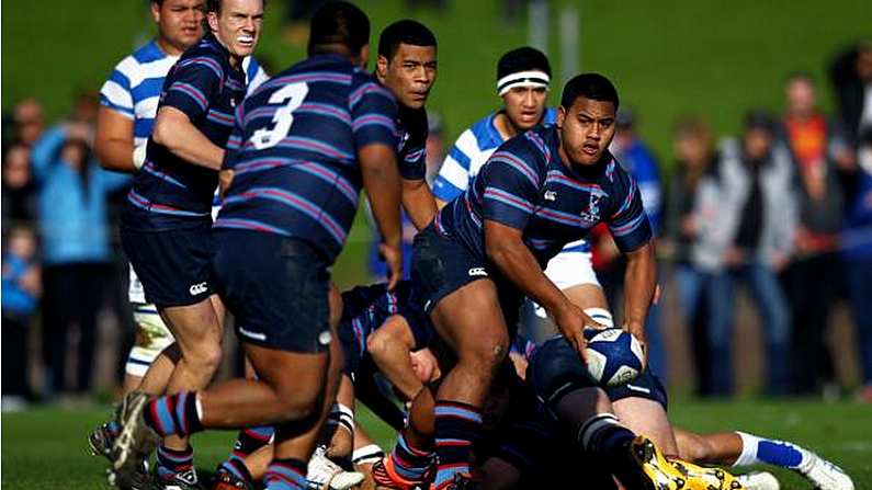 135kg Schools Prop Daniel Tupou Scores BOD-like Hattrick