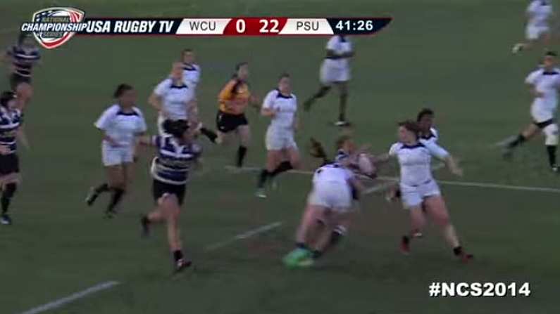 Ouch! Female Rugby Player Puts In Some Massive Bone Crunching Tackles