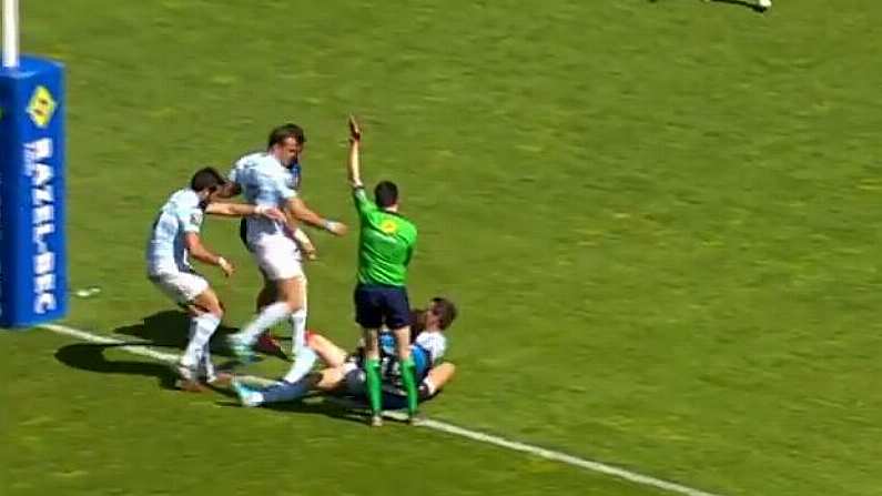 GIF: Jonny Sexton, Adrien Plante And Jamie Roberts Combine For Lovely Racing Metro Try