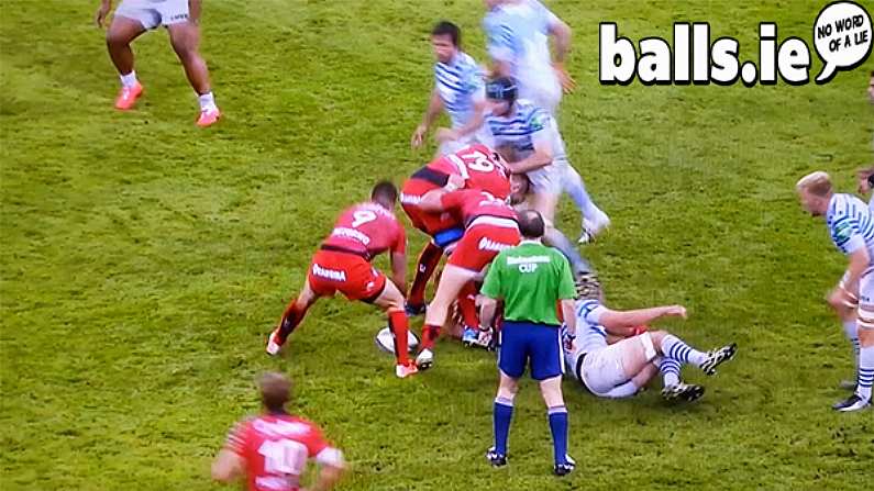 GIF: Mathieu Bastareaud Hits One Of The Worst Drop Goals Ever