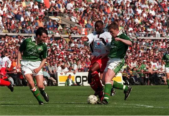 Andy Cole had the toughest game of his career against young defenders Gary Breen and Richard Dunne.