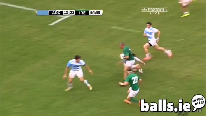 GIF: Sumptuous Off Load From Simon Zebo Last Night