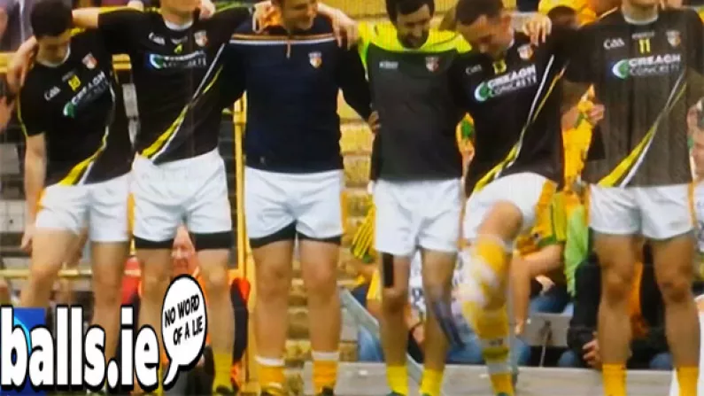 GIF: It's Fair To Say Antrim Were Fairly Relaxed About Playing Donegal