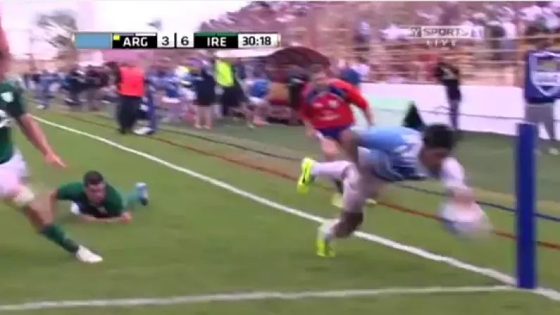 Video: Manuel Montero's Awesome Try Against Ireland
