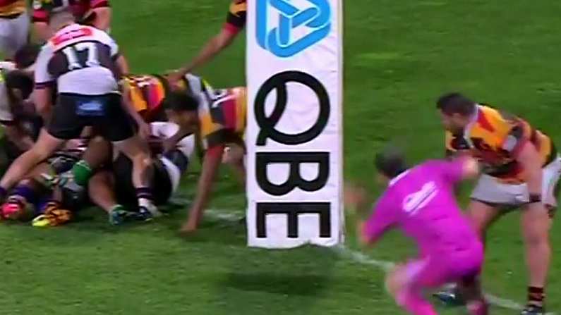 Video: Huge Prop Pushes Referee Over, Gets Sin Binned For Something Else