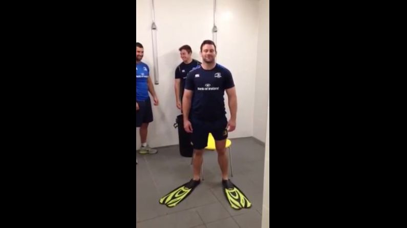 Video: Fergus McFadden's Ice Bucket Challenge Features Flippers And The Most Ice Ever