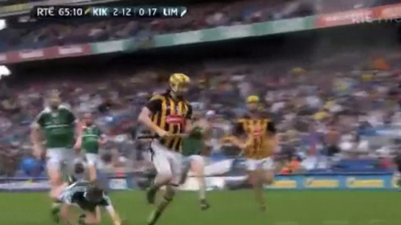 GIF: How Was Donal O'Grady Not Sent Off For This Foul On Richie Power?