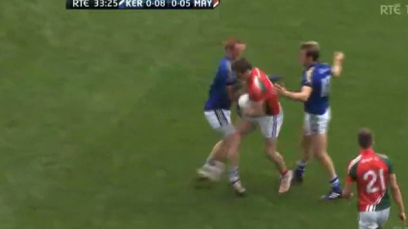 GIF: Did Mayo's Lee Keegan Deserve To Be Sent Off For Kicking Fresh Air?