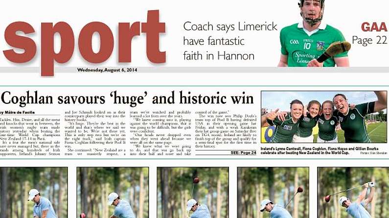 The Morning Sports Pages