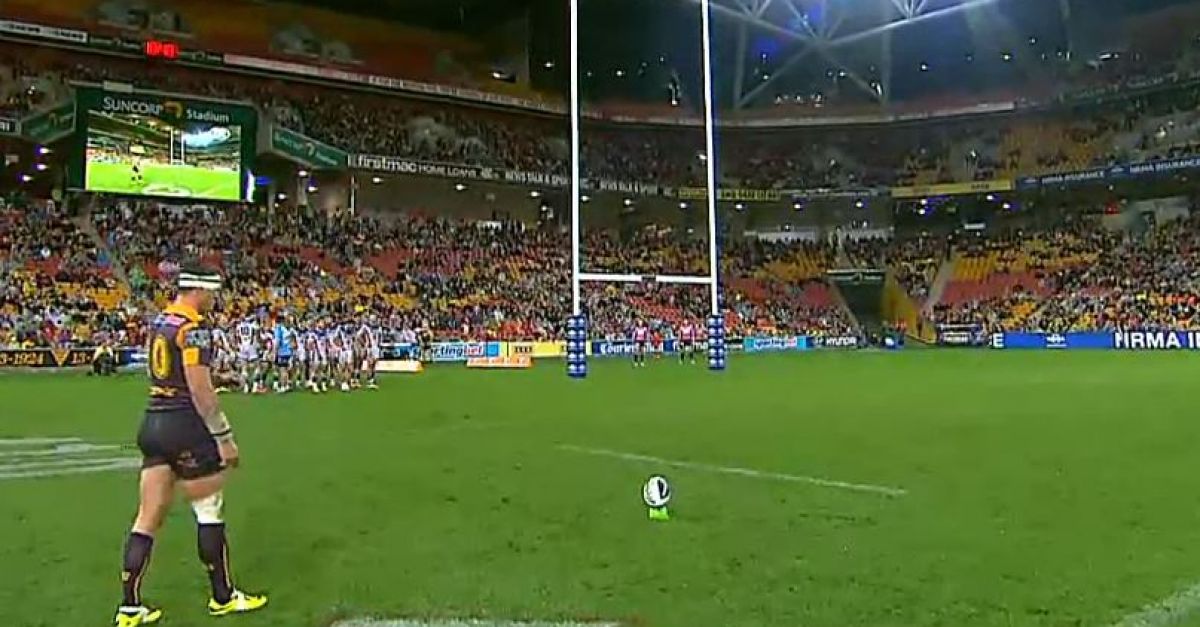 GIF: Rugby League Kicker Misses Conversion, Catches It On The Full ...