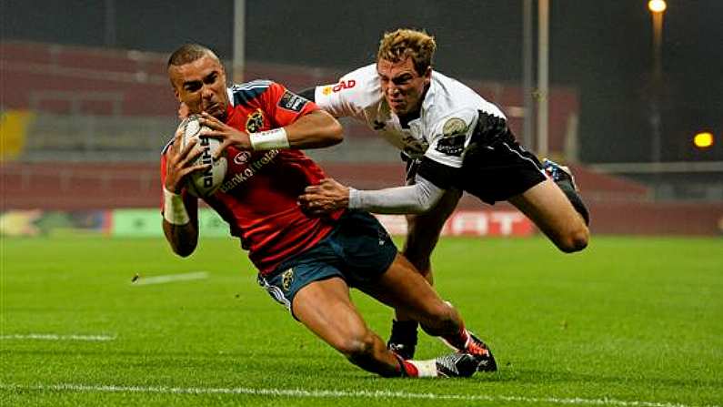 So What Was Written On Simon Zebo's Wrist Strapping Last Night?