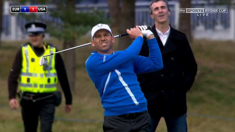 Here's The All Important Jim McGuinness At The Ryder Cup GIF