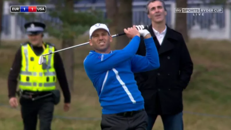 Here's The All Important Jim McGuinness At The Ryder Cup GIF