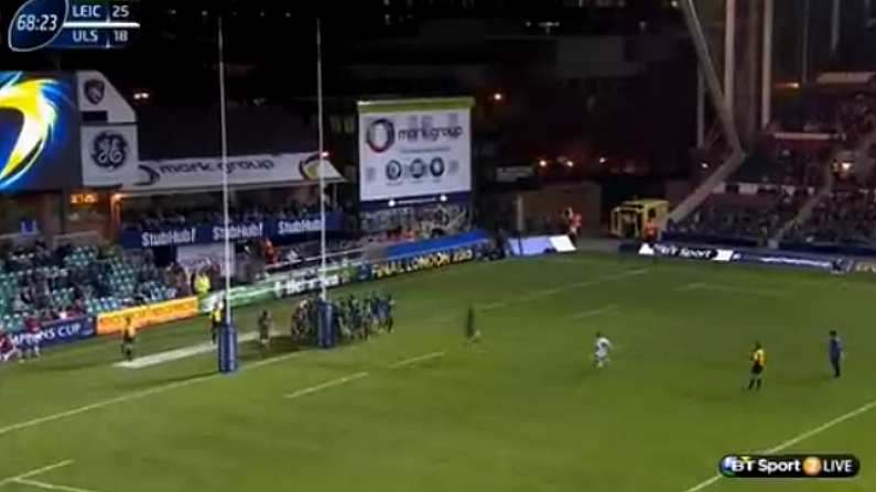 GIF: Paddy Jackson On The Wrong End Of The Rarely Seen Blocked Conversion