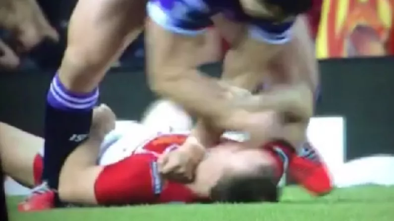 Video: Rugby Meets UFC With Shocking Punch At The Super League Grand Final