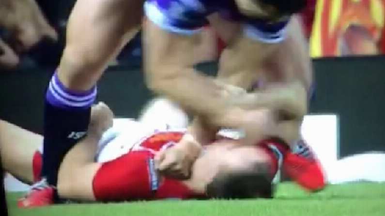 Video: Rugby Meets UFC With Shocking Punch At The Super League Grand Final