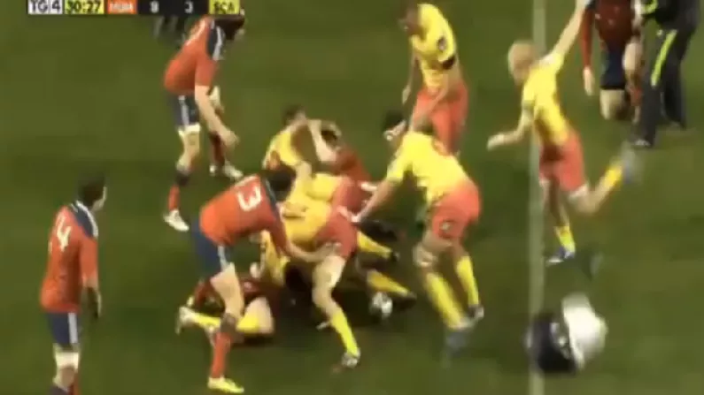 Video: Munster's Physio Got In The Way Of Things A Bit On Friday