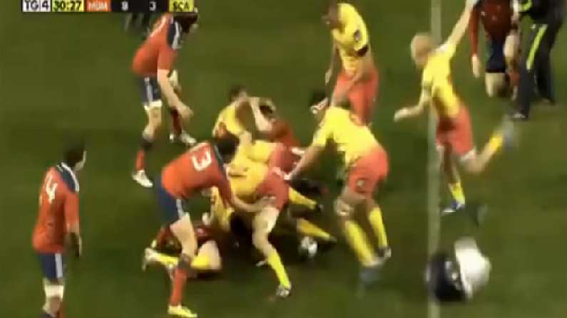 Video: Munster's Physio Got In The Way Of Things A Bit On Friday