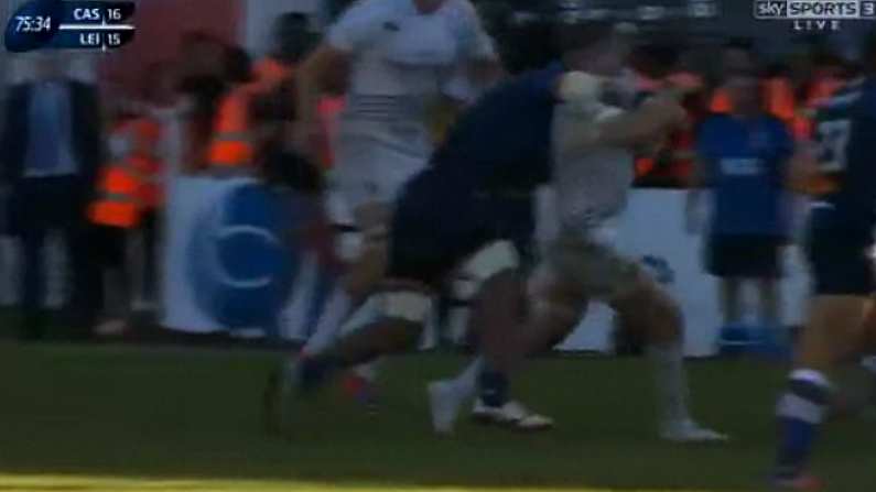 GIF: Late High Tackle On Jamie Heaslip Is Key As Leinster Leave It Late