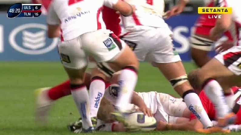 Toulon Player Cited For This Painful Head Kick On Ulster's Stuart Olding