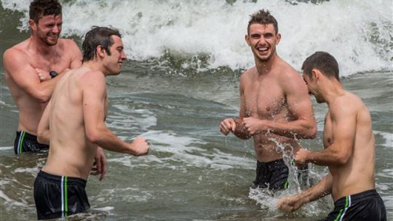 7 Pictures Of Topless GAA Players On A Beach In Melbourne