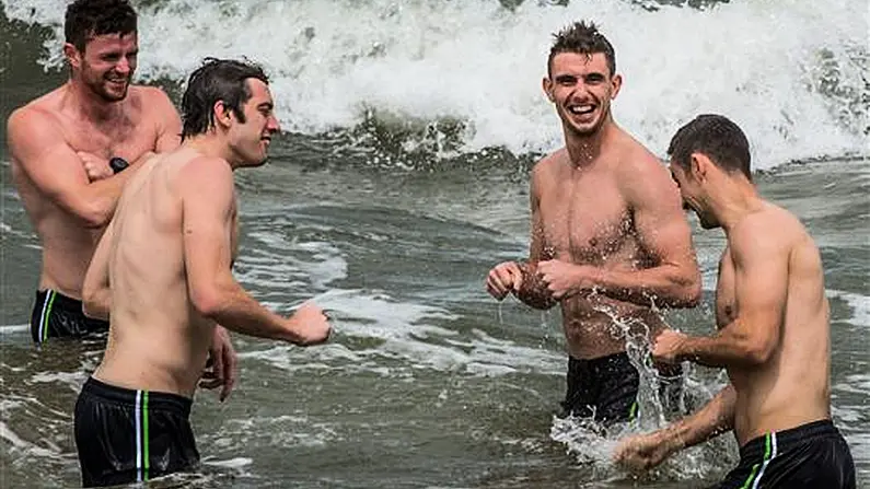 7 Pictures Of Topless GAA Players On A Beach In Melbourne