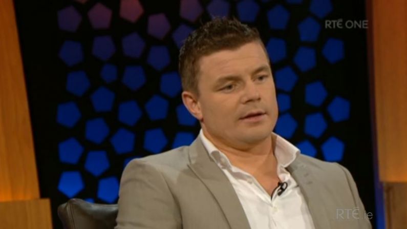 Video: Brian O'Driscoll Endorses His Successor At 13 For Ireland On The Late Late