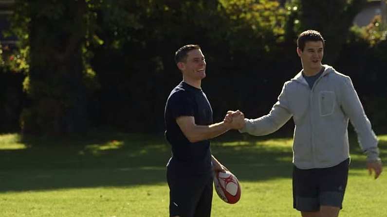 Video: Stephen Cluxton Teaches Jonny Sexton How To Kick An O'Neills Size 5