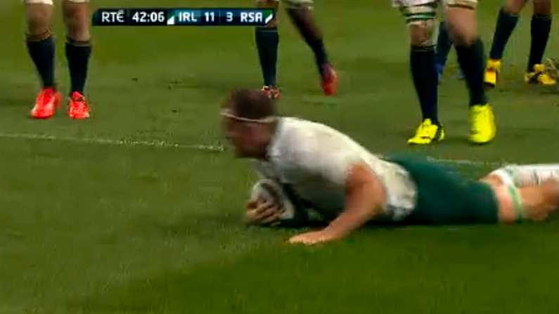 GIF: Rhys Ruddock Crosses To Put Ireland In The Driving Seat