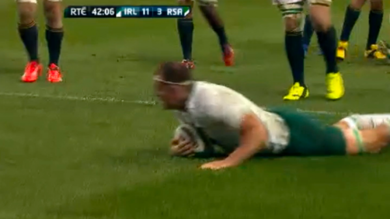 GIF: Rhys Ruddock Crosses To Put Ireland In The Driving Seat