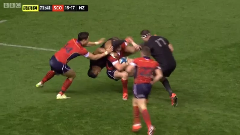 Video: Stuart Hogg Flipping Julian Savea Is The Perfect Time For A Great Rugby Pun