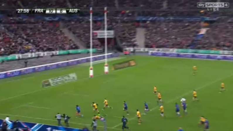 GIF: France Wing Teddy Thomas Cuts Through The Australia Defence Like It's Not There