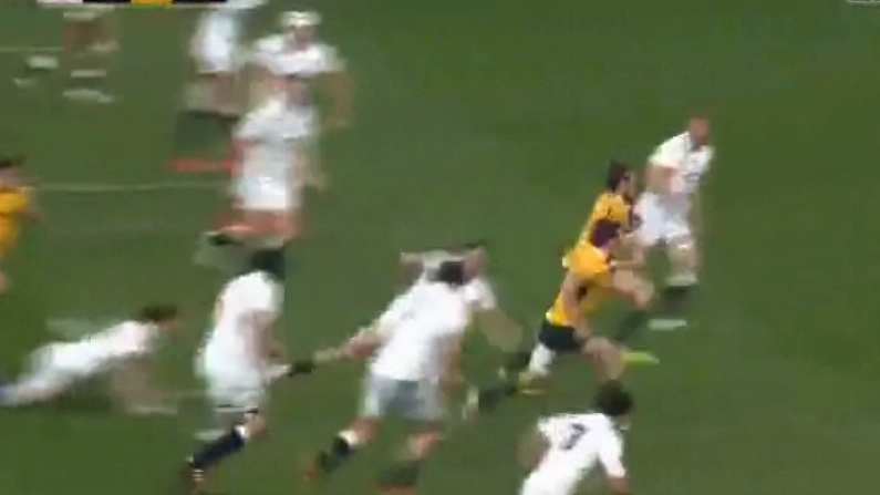 GIF: Bernard Foley Finishes Off Lovely Team Try For Australia Against England