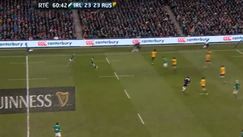GIFs: Rob Kearney Takes Huge Hit, Returns To Come Within Inches Of Huge Drop Goal