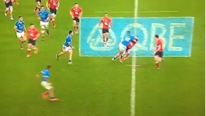 Vine: England's George Ford On The Wrong End Of A Massive Hit Against Samoa