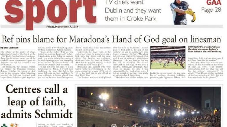 The Morning Sports Pages